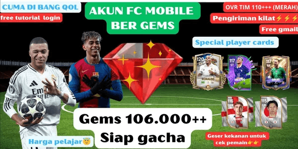 AKUN FC MOBILE SMURF | GEMS AS PER PHOTO | PLAYERS AS PER PHOTO | LIGHTNING DELIVERY | FREE LOGIN TUTORIAL | #1