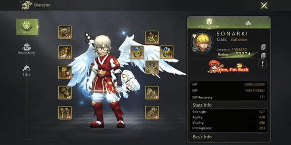 Argenta | Barbarian + Wings S + 2.1 Million Gold