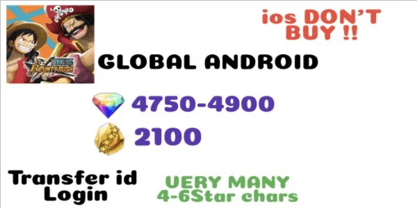 Gacha Account One Piece Bounty Rush 0040
