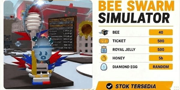 Gambar Product Akun 40 Bee | Bee Swarm Simulator