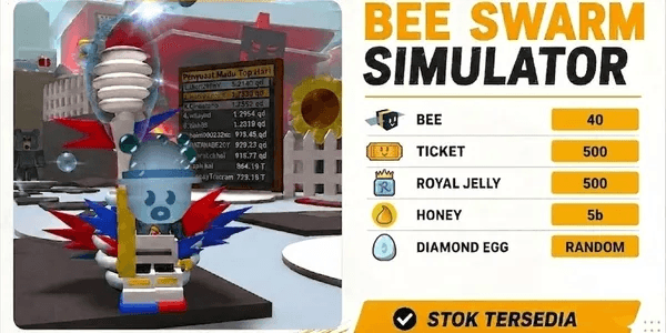 Akun 40 Bee | Bee Swarm Simulator
