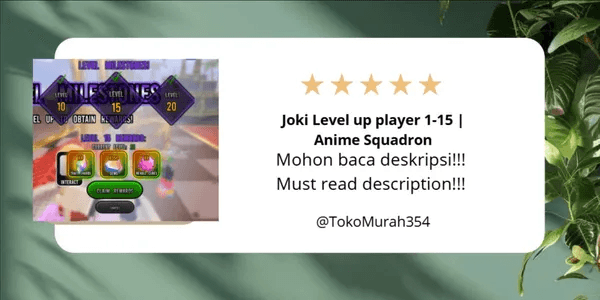 Joki Level up player 1-15 | Anime Squadron