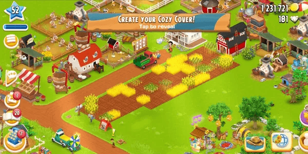 #1 LVL 52 || BARN 3000 || SILO 800 || FOR ANDROID, EMULATOR, IOS. LOGIN SUPERCELL ID NEW