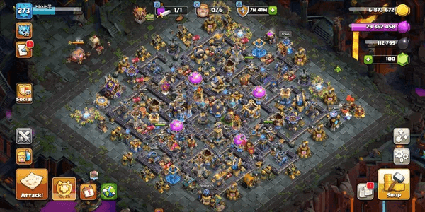 TH18 ALLMAXED NEWEST HERO DEFENSE TROOPS ACTIVE