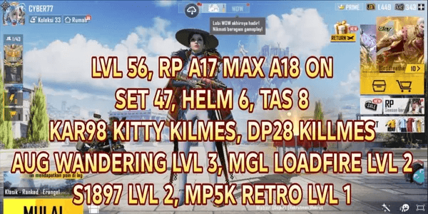 PUBG MOBILE ACCOUNT GOOD SET