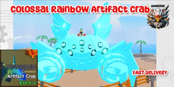 Colossal Rainbow Artifact Crab Catch And Tame!