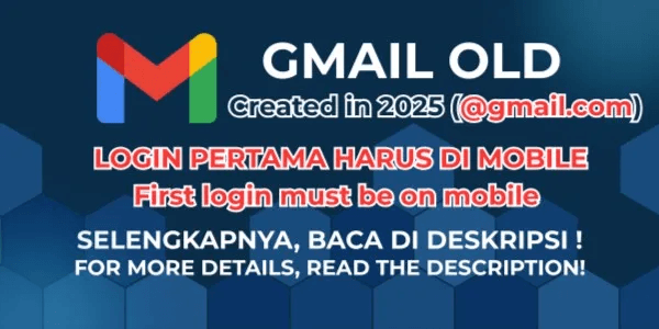 Old Gmail account created in 2025