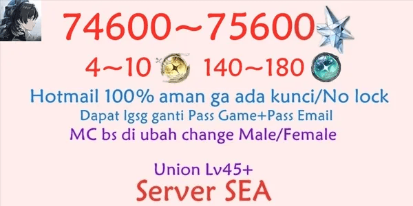 Wuthering Wave SEA-4 Reroll Account