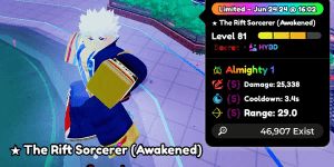 The Rift Sorcerer (Awakened)/Gojo Evo Trait Almighty