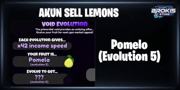 Sell Lemons Evolution Account 5