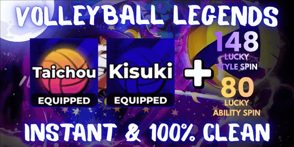 Akun 2 Secret Style (Taichou, Kisuki) - Volleyball Legends
