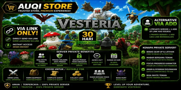 Private Server Vesteria 1 Month (Private/Personal)