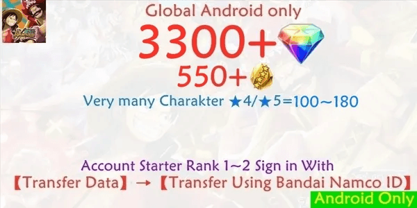 OPBR ONE PIECE Bounty Rush-1 account