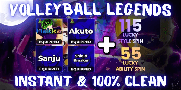 Akun 1 Ultra + 3 Secret (Hakka, Twins, Sanju + Shield Breaker) - Volleyball Legends