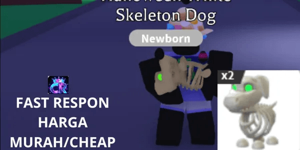 Halloween White Skeleton Dog