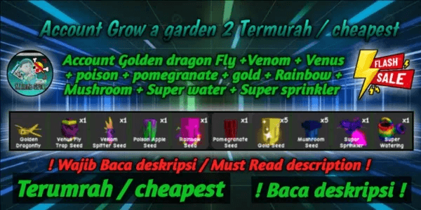 Grow A Garden 2 Account Cheapest