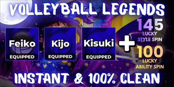 Akun 3 Secret Style (Feiko, Kijo, Kisuki) - Volleyball Legends