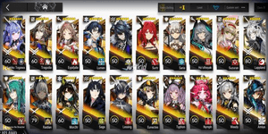 ARKNIGHTS GLOBAL INIZIO/META 18*6, 2 LIMITATI SAKIKO, HOSHIGUMA ALTER, TRAGODIA, MON3TR, NYMPH, TYPHON, EYJA, SURTR, SUZURAN, SARIA, COMPLETO AVE MUJICA + SKINS