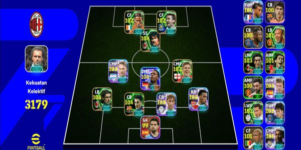 Gambar Product eFootball Division 1 Account, Manager Booster, Gullit Bullet Header, Strongest Maldini