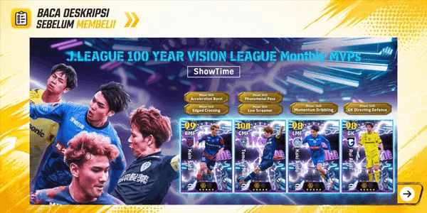 Gambar Product Efootball Account + EPIC/SHOWTIME Asia League Player Safe Guaranteed