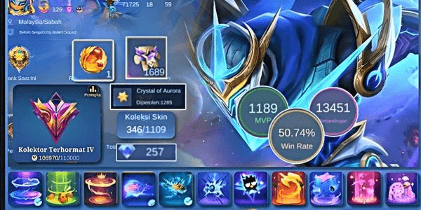 Gambar Product ACCOUNT LEGEND SKIN 3 GUSION FRANCO FT GOJO NARUTO CHEAP