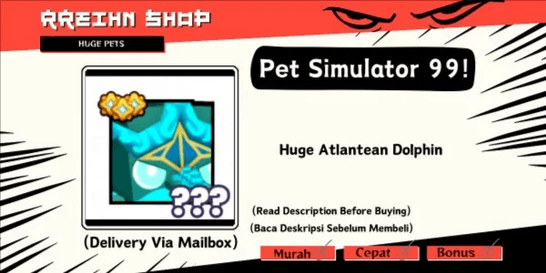 Huge Atlantean Dolphin
