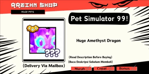 Huge Amethyst Dragon