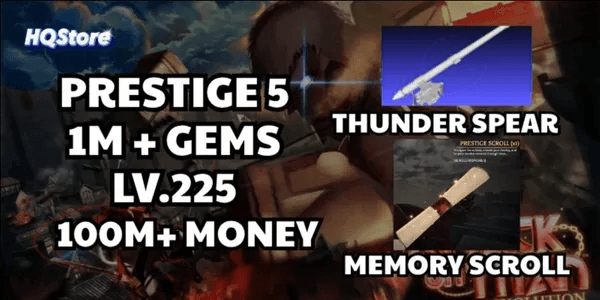 AOTR Account Exchange | Bonus GEMS | Lots of Golds - Attack on Titan Revolution