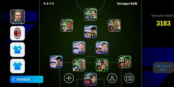 Gambar Product AKUN EFOOTBALL SPEK GG 3170+ | KONAMI ID ONLY
