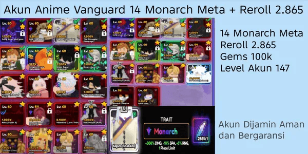 Akun Anime Vanguard Monarch Meta (3)