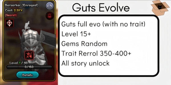 Gambar Product Starter Anime Squadron GUTS FULL EVO [INSTANT]