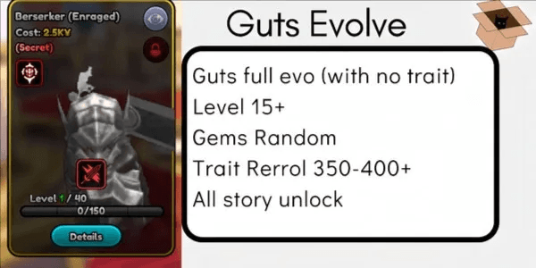 Starter Anime Squadron GUTS FULL EVO [INSTANT]