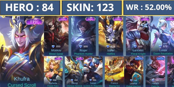 Gambar Product ACCOUNT SAFE, AFFORDABLE AND SKIN EPIC SHOP, VENOM, BLEZING OTHERS #SAFE