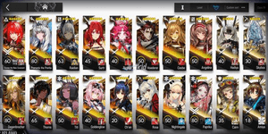 ARKNIGHTS GLOBAL EARLYMID 15*6, LIMITED EXUSIAI ALTER, TITI, PRAMANIX ALTER, NYMPH, DEGENBRECHER, HOEDERER, GOLDENGLOW, THORN, SURTR, CHEN, CEOBE, ANGELINA
