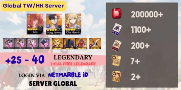 Reroll Account Seven Knights The Re:BIRTH [Global] - 11