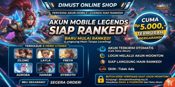 Mobile Legends Account Ready for Ranked Cheapest Guaranteed