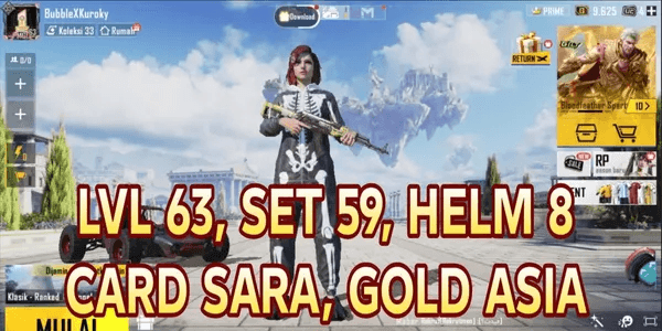 GOLD ASIA PUBG MOBILE ACCOUNT