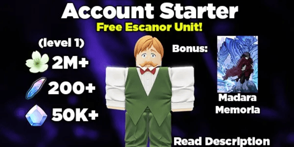Account Starter Anime Vanguards (Ready To Use) #1
