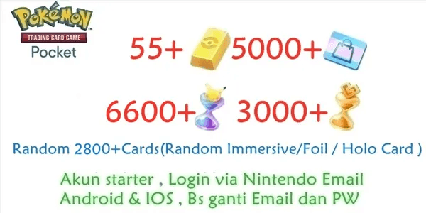 Pokemon Account TCG Pocket TCGP-2