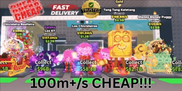 BRAINROT SECRET 100M+/S FREE TO CHOOSE CHEAPEST + BONUS! | Steal A Brainrot