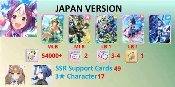 Account Umamusume Pretty Derby Limited Series 19