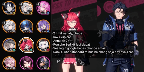 NTE Account With Rank S Character [SEA]