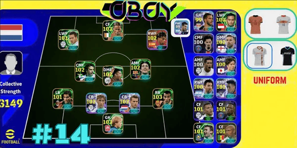 Efotball account strength 3000+