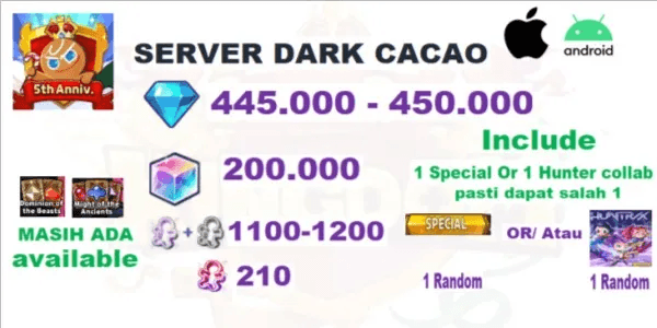 Gacha Account Cookie Run Kingdom Special