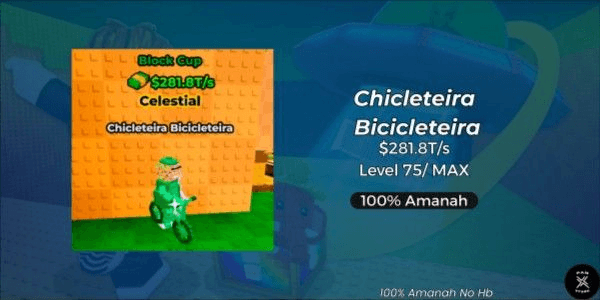 Gambar Product [CELESTIAL] Chicleteira Bicicleteira Mutasi Block Cup $281.8T/s Level 75/MAX