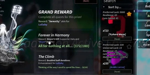 Boosting Services Joki Mastery Lullaby Rod
