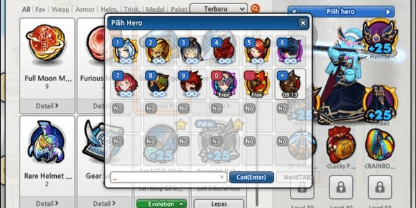 Gambar Product Akun Lost Saga Orign Valofer Herper Ramai