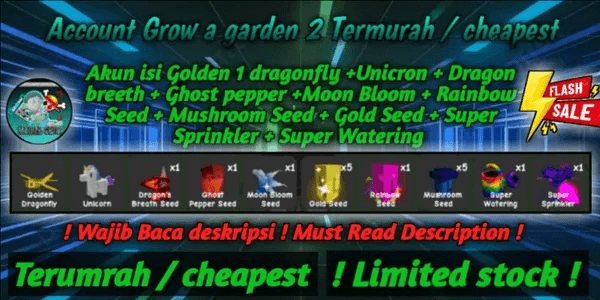 Grow A Garden 2 Account Cheapest