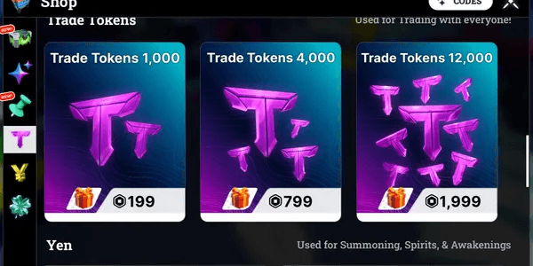 12000 TRADE TOKEN (VIA TRADE)