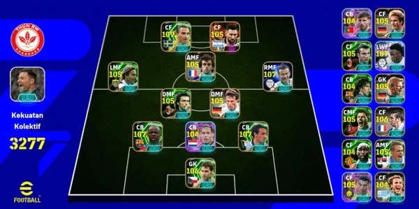 CHEAP EFOOTBALL ACCOUNT BY KARZ#6 RATING 3152+ (SAFE AND GUARANTEED)